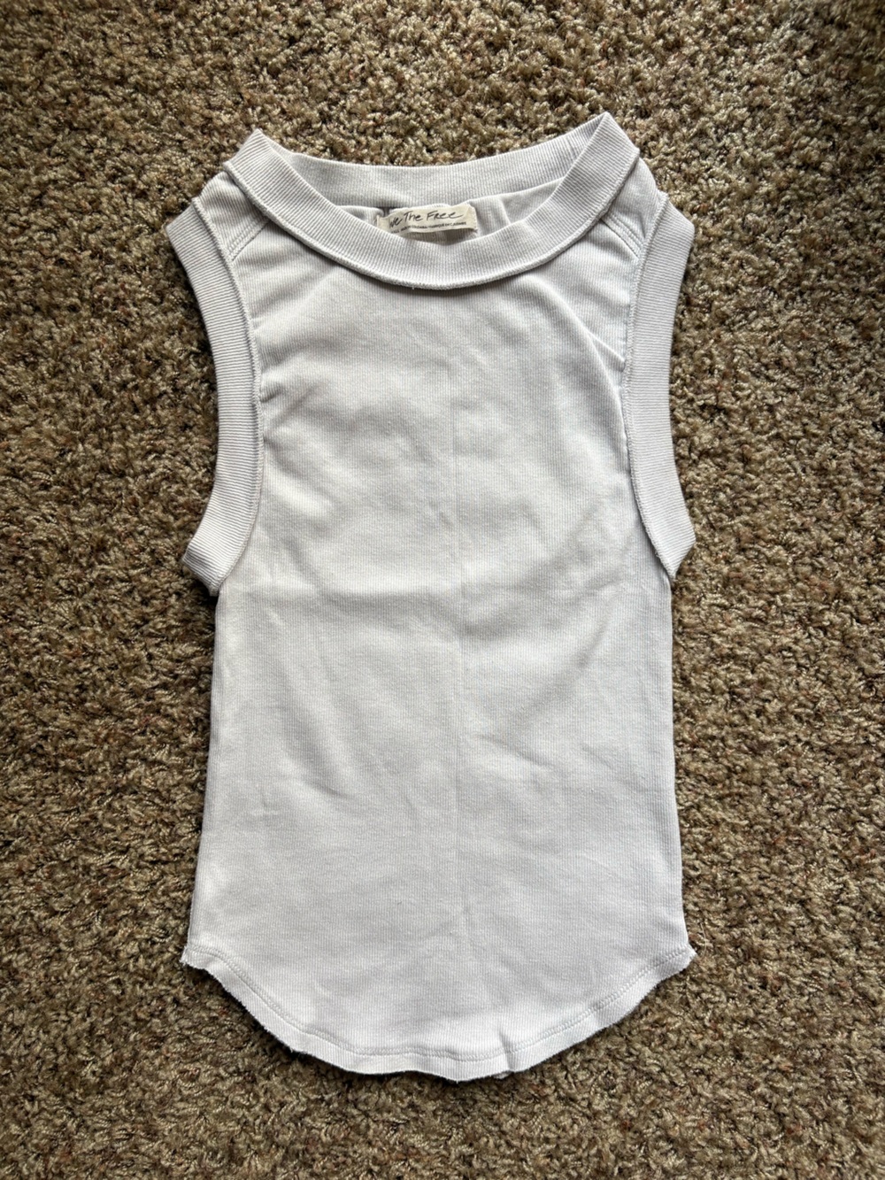 We the Free by Free People Top in Off-White/ Light Gray